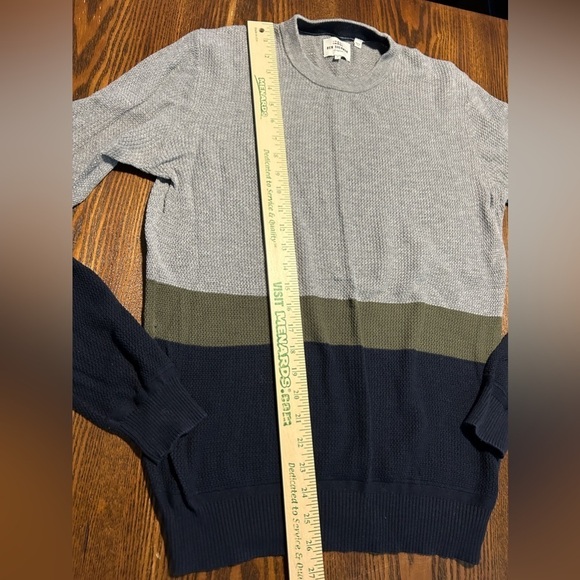 Ben Sherman Men’s Medium Crewneck Colorblock Sweater classic preppy - Picture 8 of 11